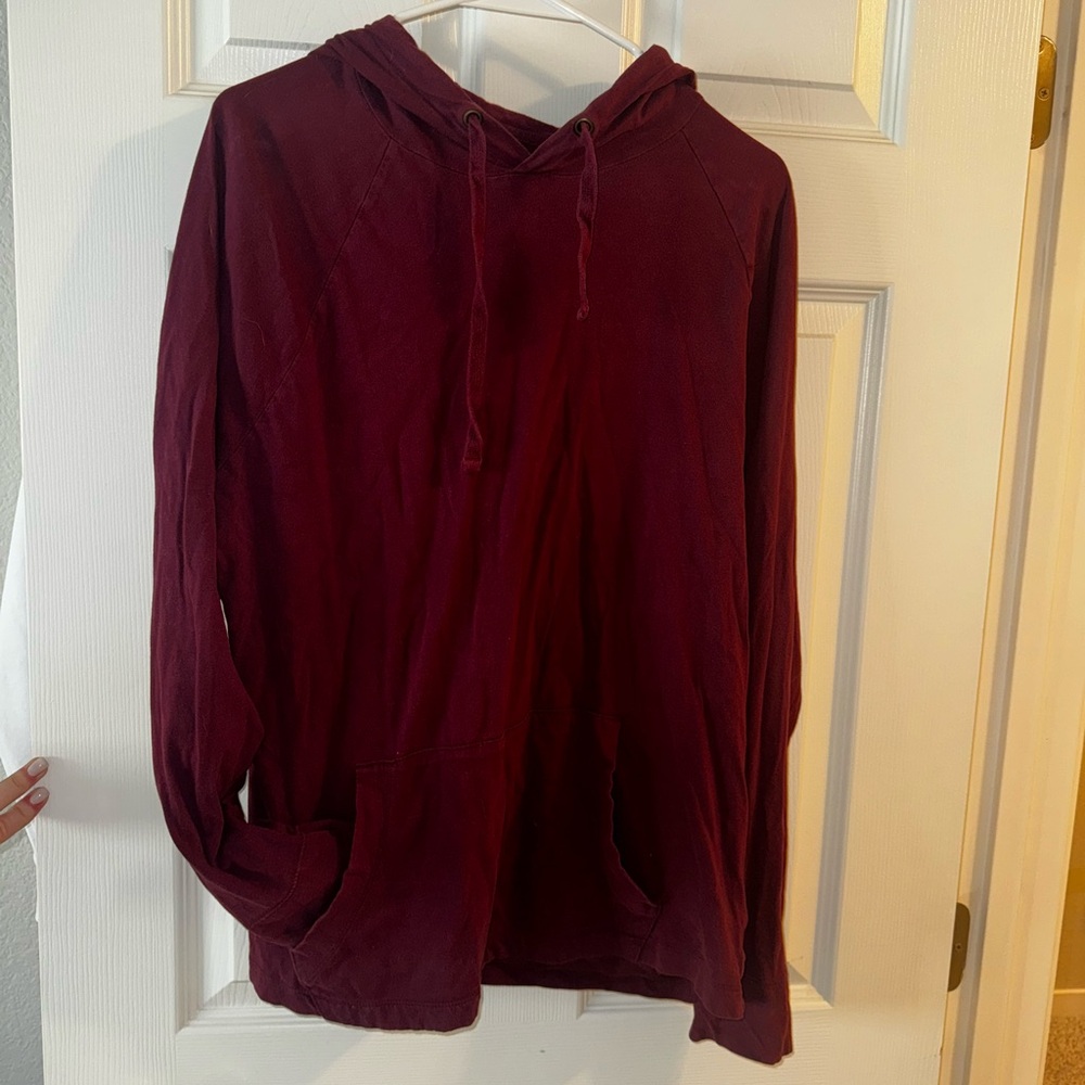 GAP Maroon thin hooded sweatshirt